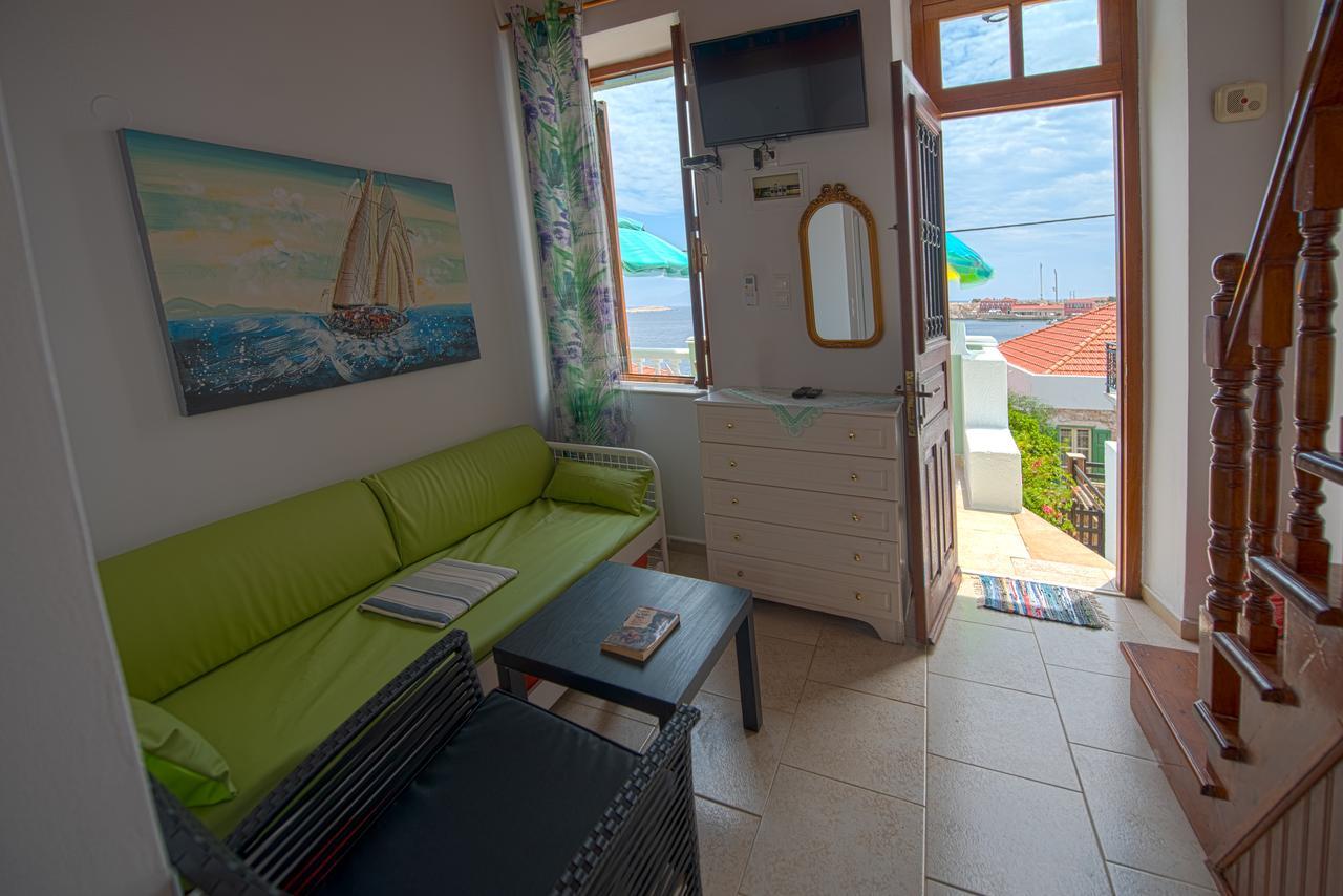 Roulas Apartments Chalki Town Exteriör bild